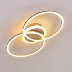 Plafonnier Lithgow Led Argente, 1 Lumiere