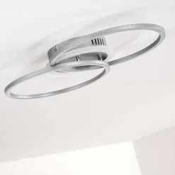 Plafonnier Lithgow Led Argente, 1 Lumiere