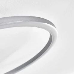 Plafonnier Lithgow Led Argente, 1 Lumiere