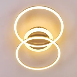 Plafonnier Lithgow Led Argente, 1 Lumiere