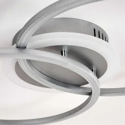 Plafonnier Lithgow Led Argente, 1 Lumiere