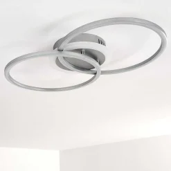 Plafonnier Lithgow Led Argente, 1 Lumiere