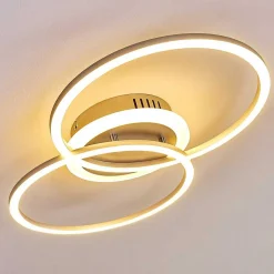 Plafonnier Lithgow Led Argente, 1 Lumiere