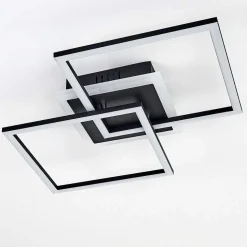 Plafonnier Lithgow Led Noir, 1 Lumiere