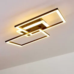 Plafonnier Lithgow Led Noir, 1 Lumiere