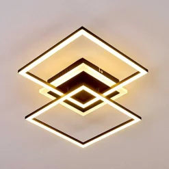 Plafonnier Lithgow Led Noir, 1 Lumiere