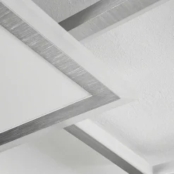 Plafonnier Longos Led Aluminium, 1 Lumiere, Telecommandes