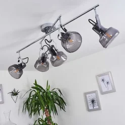 Plafonnier Lulea Chrome, 5 Lumieres