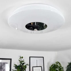 Plafonnier Lumsden Led Blanc, 1 Lumiere, Detecteur De Mouvement