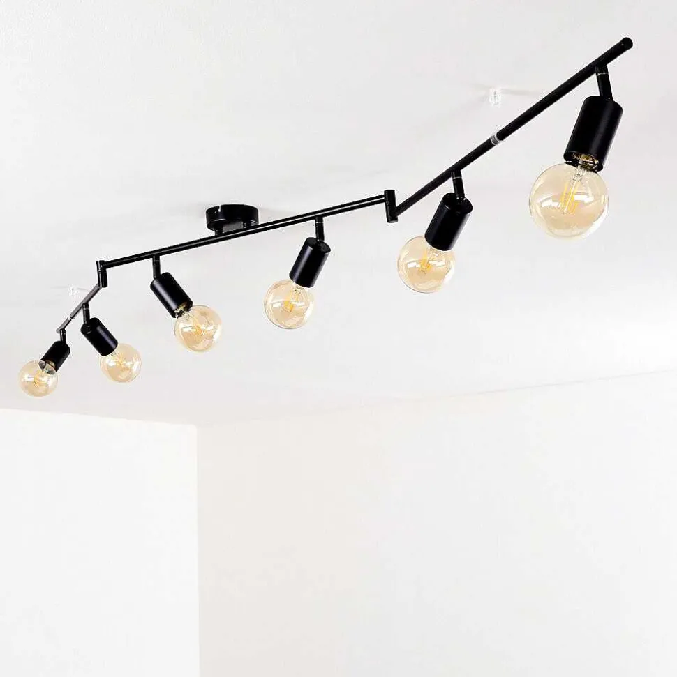 Plafonnier Maidford Noir, 6 Lumieres