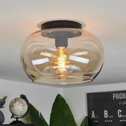Plafonnier Molloy Ambre, 1 Lumiere
