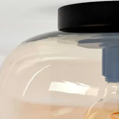 Plafonnier Molloy Ambre, 1 Lumiere