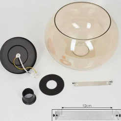 Plafonnier Molloy Ambre, 1 Lumiere