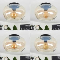 Plafonnier Molloy Ambre, 1 Lumiere