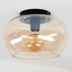 Plafonnier Molloy Ambre, 1 Lumiere