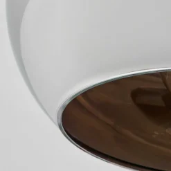 Plafonnier Molloy Chrome, Fume, 1 Lumiere