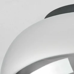 Plafonnier Molloy Chrome, Fume, 1 Lumiere