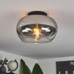 Plafonnier Molloy Clair, Fume, 1 Lumiere