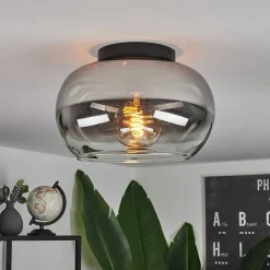 Plafonnier Molloy Clair, Fume, 1 Lumiere