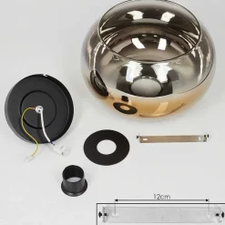 Plafonnier Molloy Or, Clair, Fume, 1 Lumiere