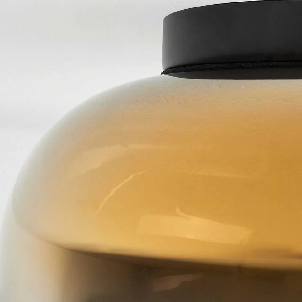 Plafonnier Molloy Or, Clair, Fume, 1 Lumiere