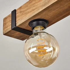 Plafonnier Montgomery Ecru, Noir, 3 Lumieres