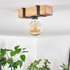 Plafonnier Montgomery Ecru, Noir, 1 Lumiere