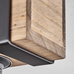 Plafonnier Montgomery Ecru, Noir, 4 Lumieres