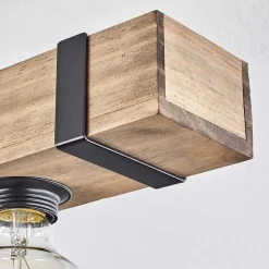 Plafonnier Montgomery Ecru, Noir, 5 Lumieres