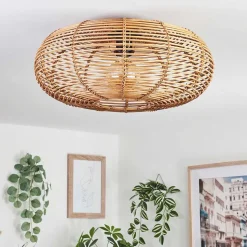 Plafonnier Mulstrand Ecru, Noir, 1 Lumiere