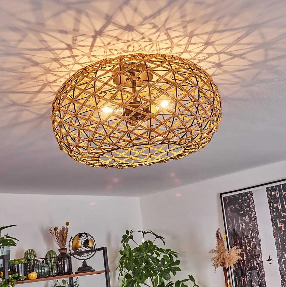 Plafonnier Mulstrand Ecru, Noir, 3 Lumieres