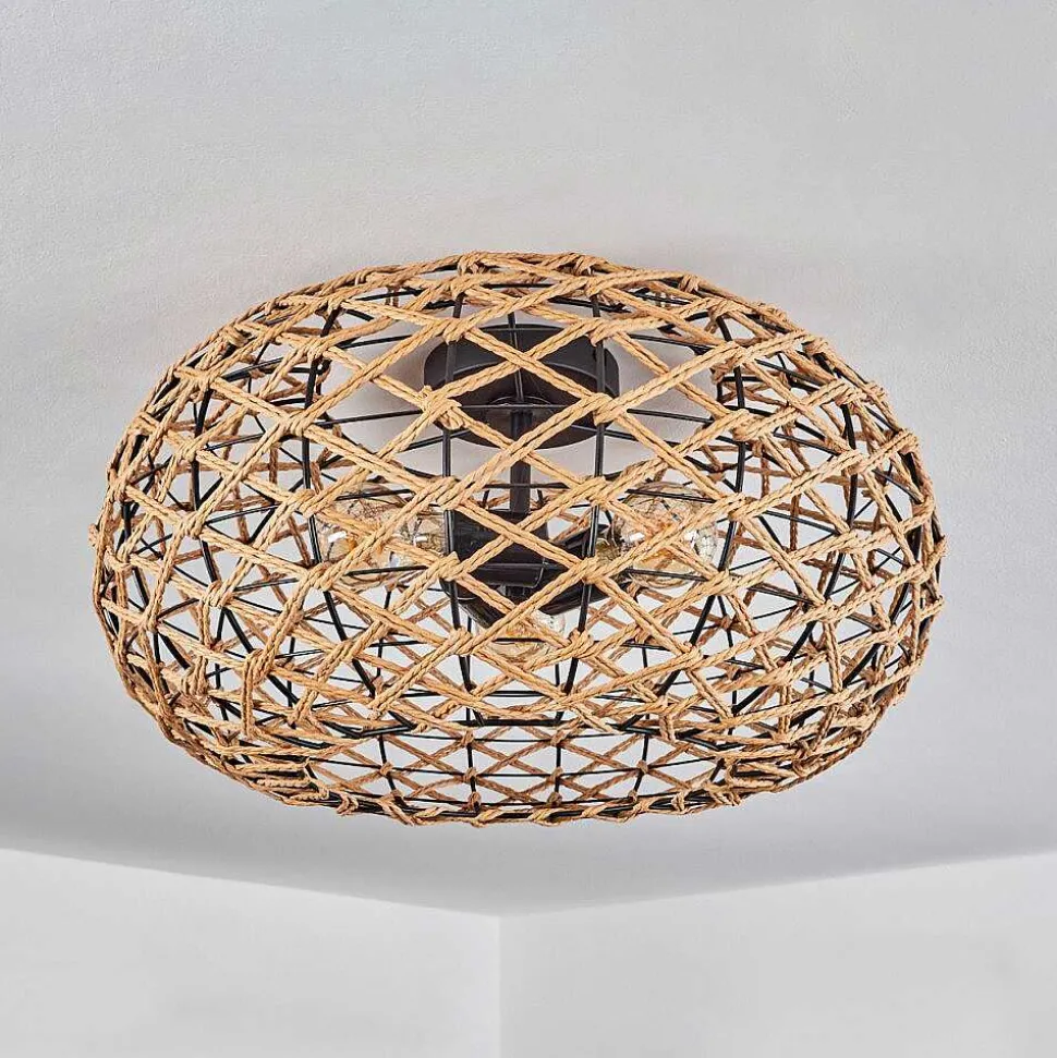 Plafonnier Mulstrand Ecru, Noir, 3 Lumieres