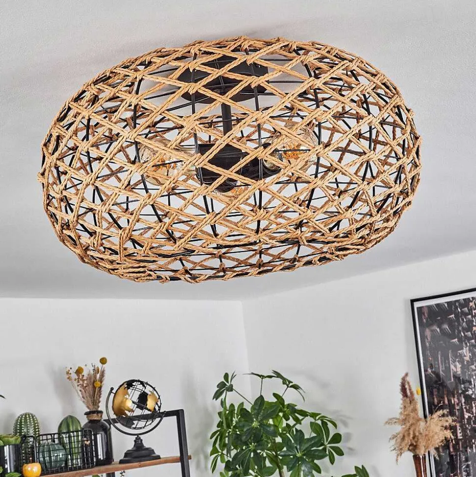 Plafonnier Mulstrand Ecru, Noir, 3 Lumieres