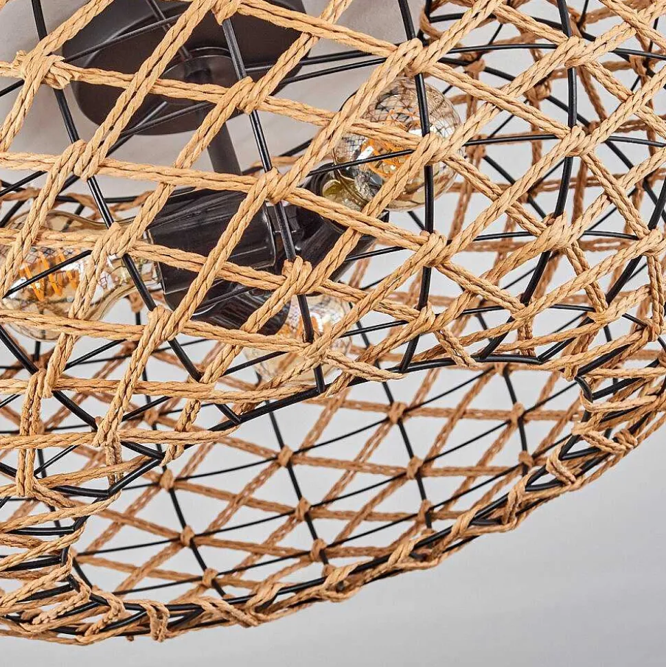 Plafonnier Mulstrand Ecru, Noir, 3 Lumieres