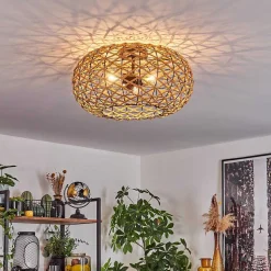 Plafonnier Mulstrand Ecru, Noir, 3 Lumieres