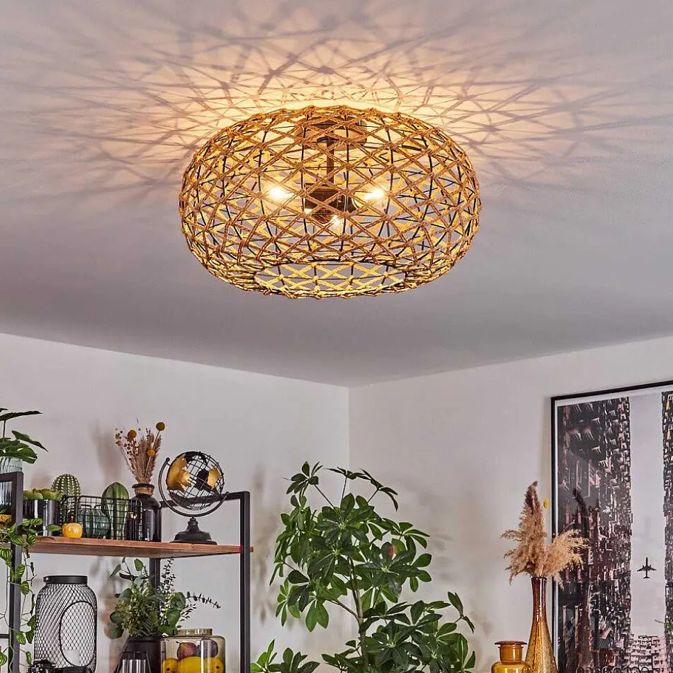 Plafonnier Mulstrand Ecru, Noir, 3 Lumieres