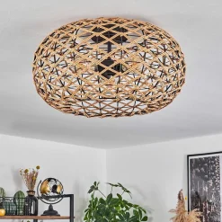 Plafonnier Mulstrand Ecru, Noir, 3 Lumieres