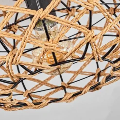 Plafonnier Mulstrand Ecru, Noir, 1 Lumiere