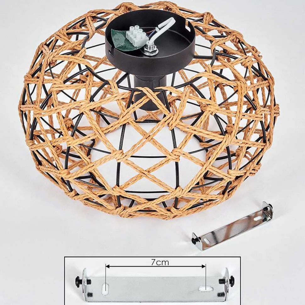 Plafonnier Mulstrand Ecru, Noir, 1 Lumiere