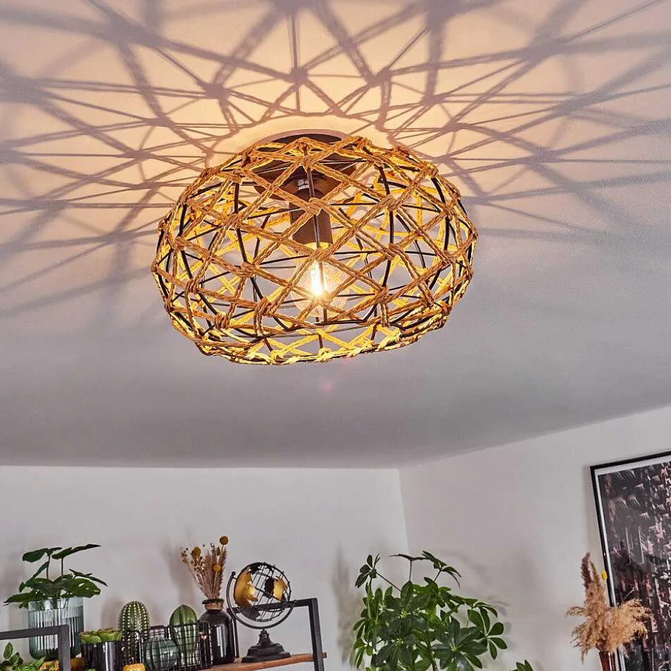 Plafonnier Mulstrand Ecru, Noir, 1 Lumiere