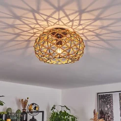 Plafonnier Mulstrand Ecru, Noir, 1 Lumiere