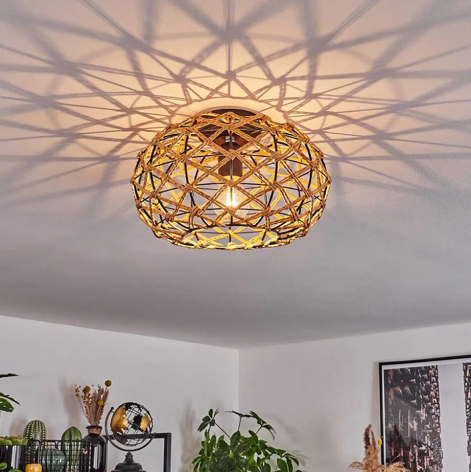 Plafonnier Mulstrand Ecru, Noir, 1 Lumiere