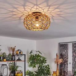 Plafonnier Mulstrand Ecru, Noir, 1 Lumiere