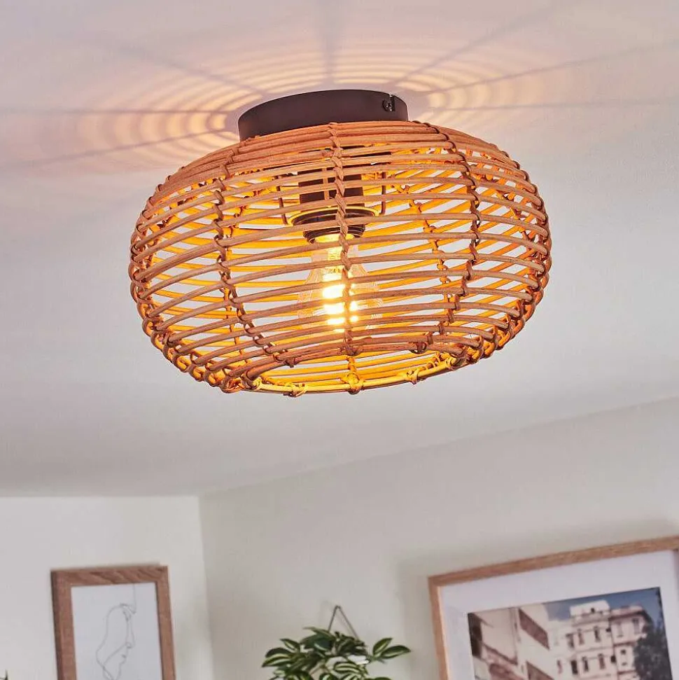 Plafonnier Mulstrand Ecru, Noir, 1 Lumiere