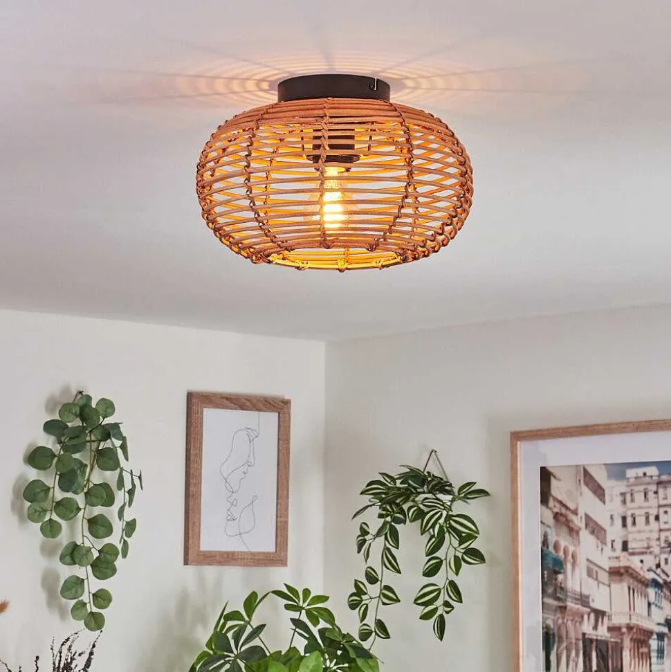 Plafonnier Mulstrand Ecru, Noir, 1 Lumiere