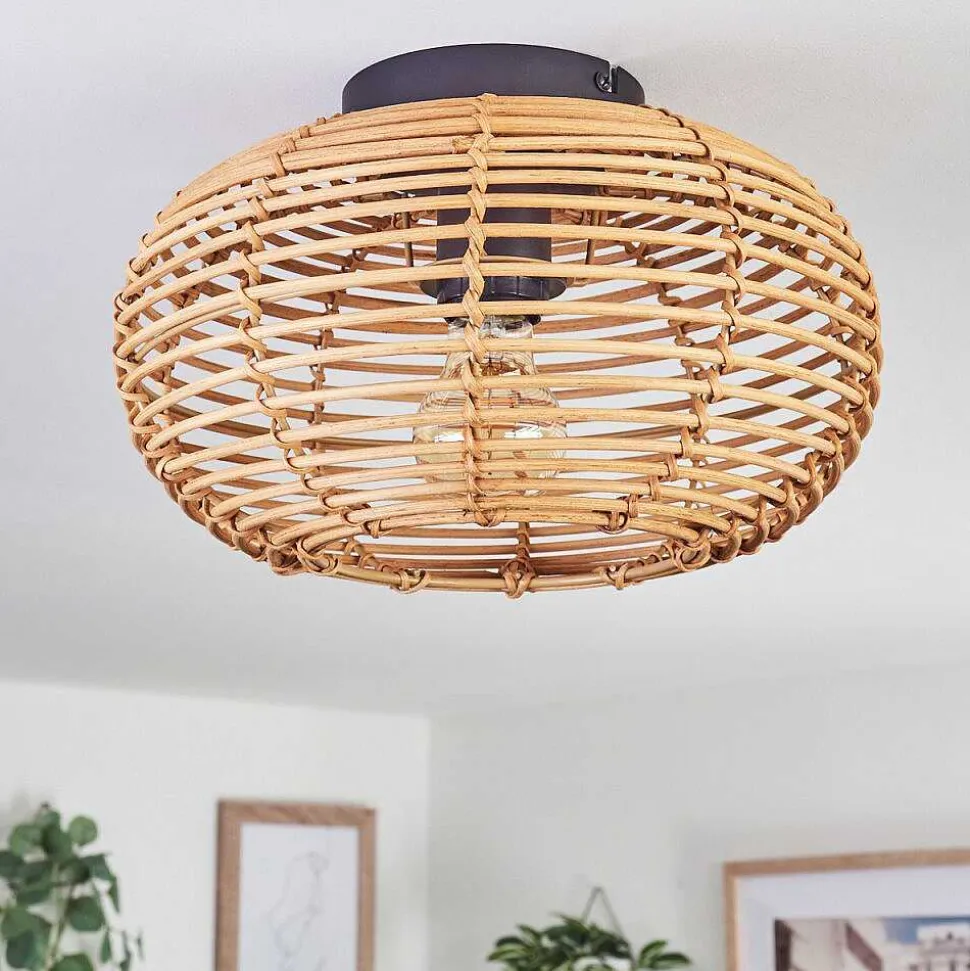 Plafonnier Mulstrand Ecru, Noir, 1 Lumiere