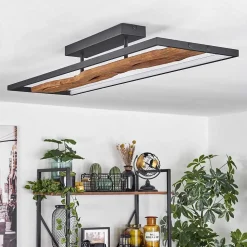 Plafonnier Nevogilde Led Ecru, Noir, 1 Lumiere