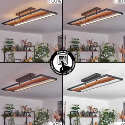 Plafonnier Nevogilde Led Ecru, Noir, 1 Lumiere