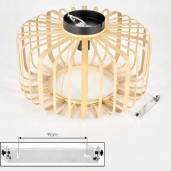 Plafonnier Oravi Bois Clair, 1 Lumiere