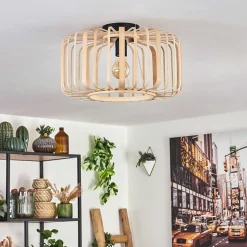 Plafonnier Oravi Bois Clair, 1 Lumiere